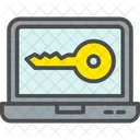 Laptop Passkey  Icon