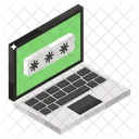 Laptop Password Computer Security Data Security Icon