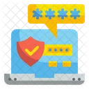 Laptop Password Password Login Icône