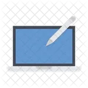 Laptop Pen  Icon