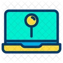 Laptop Location Pin Location Pointer Icon