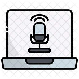 Laptop Podcast  Icon