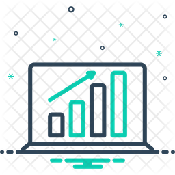 Laptop Profits Graphics Icon
