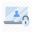 Laptop Security User Icon