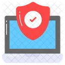 Laptop Security Protection Icon