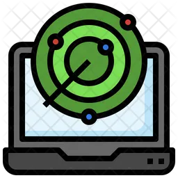 Laptop-Radar  Symbol