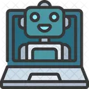 Laptop Robot  Icon