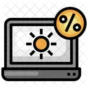 Online Shop Laptop Sale Icon