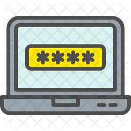 Laptop-Schloss  Symbol