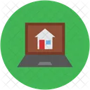 Laptop Screen House Icon