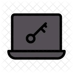 Laptop Secret Key  Icon