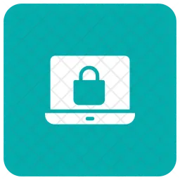 Laptop Security  Icon