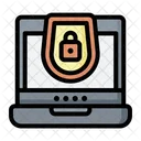 Laptop Security Antivirus Cyber Icon