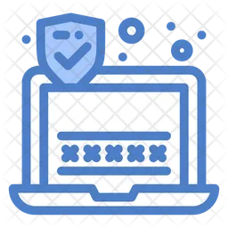 Laptop Security  Icon