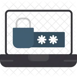 Laptop Security  Icon