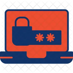 Laptop Security  Icon