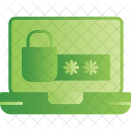 Laptop Security  Icon