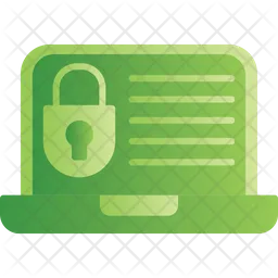 Laptop Security  Icon