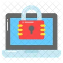 Laptop Computer Security Icon