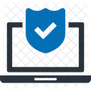 Laptop Security Encryption Firewall Icon