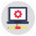 Laptop Setting Laptop Management Laptop Development Icon