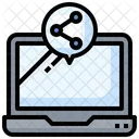 Laptop Share  Icon