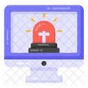 Laptop Siren  Icon