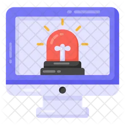 Laptop Siren  Icon