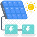 Laptop solar charging  Icon