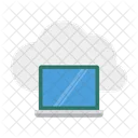 Laptop Cloud Server Icon