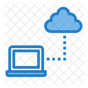 Cloud Computing Communication Laptop Cloud Icon