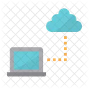 Cloud Computing Communication Laptop Cloud Icon