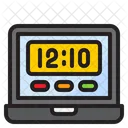 Laptop Time Laptop Clock Clock Icon