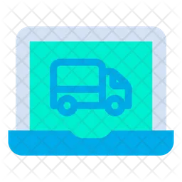 Laptop Truck  Icon