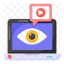 Systemuberwachung Laptopuberwachung Videouberwachung Symbol