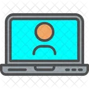 Laptop User  Icon