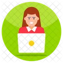 Laptop User  Icon