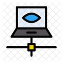 Laptop-Verbindung  Symbol