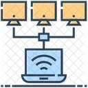 Laptop-Verbindung  Symbol