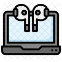 Laptop angeschlossen  Symbol