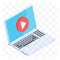 Laptop Video  Icon