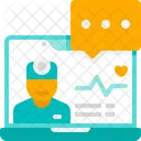 Laptop videocall  Icon