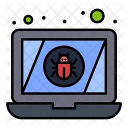 Laptop Virus  Icon