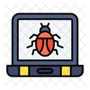 Virus Malware Laptop Symbol