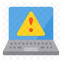 Warning Laptop Device Icon