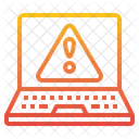 Warning Laptop Device Icon