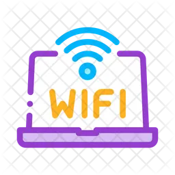 Laptop Wifi  Icon