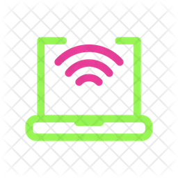 Laptop Wifi  Icon