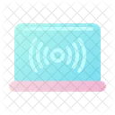 Laptop Wifi Wifi Signal Broadcast Icon