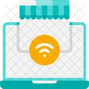 Laptop Wifi Connection Connection Store Icon